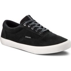 Tenisówki JACK&JONES - Jfwvision 12141036 Pirate Black. Czarne półbuty męskie Jack&Jones, na co dzień, bez wzorów, ze skóry, eleganckie, bez zapięcia. W wyprzedaży za 189,00 zł.