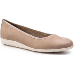 Baleriny MARCO TOZZI - 2-22131-22 Taupe 341. Brązowe baleriny damskie Marco Tozzi, bez wzorów, ze skóry ekologicznej, klasyczne, bez obcasa, na płaskiej podeszwie, bez zapięcia. Za 179,90 zł.