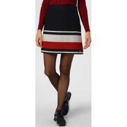 Tommy Hilfiger - Spódnica damska, niebieski. Niebieskie spódniczki damskie TOMMY HILFIGER, w paski, z dzianiny, sportowe, mini, sportowe. Za 449,95 zł.