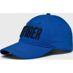 Tommy Hilfiger - Czapka. Niebieskie czapki męskie marki TOMMY HILFIGER, z bawełny. Za 179,90 zł.