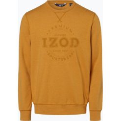 IZOD - Męska bluza nierozpinana, żółty. Żółte bluzy męskie IZOD, m, z nadrukiem, z bawełny, bez kołnierzyka, z długim rękawem, długie, bez kaptura. Za 169,95 zł.
