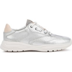 Geox Smeraldo Tenisówki Srebrny. Szare trampki i tenisówki damskie Geox, bez wzorów, z materiału, bez zapięcia. Za 548,95 zł.