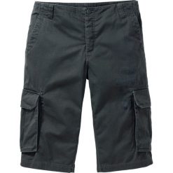 Bermudy Loose Fit bonprix antracytowy. Szare spodenki i szorty męskie bonprix, m, z nadrukiem. Za 109,99 zł.