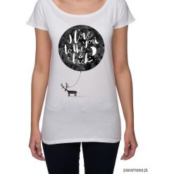 Koszulka damska. i love to the you & back. Koszulki damskie Pakamera, z nadrukiem, bez kołnierzyka. Za 85,00 zł.