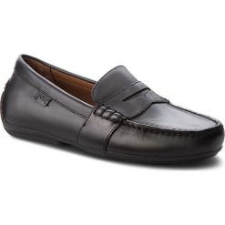Mokasyny POLO RALPH LAUREN - Reynold 803707787001 Black. Czarne mokasyny męskie Polo Ralph Lauren, ze skóry, eleganckie. W wyprzedaży za 389,00 zł.