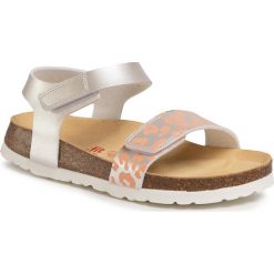 Sandały SUPERFIT - 6-00123-10 D Weiss. Szare sandały dziewczęce Superfit, ze skóry ekologicznej, bez zapięcia. Za 179,00 zł.