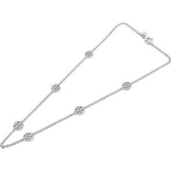 Naszyjnik TORY BURCH - Delicate Logo Necklace 37419 Tory Silver 022. Szare naszyjniki męskie Tory Burch, metalowe. W wyprzedaży za 339,00 zł.
