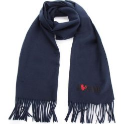 Szal MOSCHINO - 30578 M1877 013. Niebieskie szaliki męskie MOSCHINO, z materiału. Za 409,00 zł.