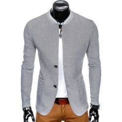 Marynarki męskie: MARYNARKA MĘSKA CASUAL M84 – SZARA