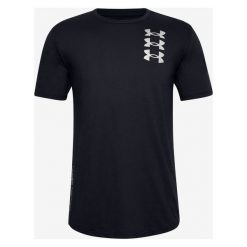 Under Armour Triple Stack Logo Koszulka Czarny. Czarne podkoszulki męskie Under Armour, l, z nadrukiem, z bawełny, bez kołnierzyka, krótkie. Za 171,95 zł.