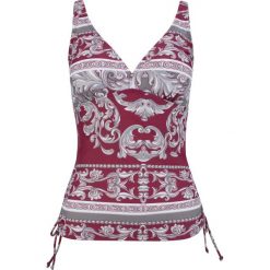 Top plażowy bonprix bordowy. Czerwone stroje kąpielowe damskie bonprix, bez wzorów, bez kołnierzyka. Za 74,99 zł.