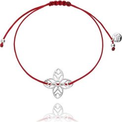 By Dziubeka - Bransoletka. Czerwone bransoletki damskie By Dziubeka, z materiału, z mosiądzu. W wyprzedaży za 27,90 zł.