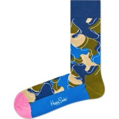 Happy Socks Raw Skarpetki Niebieski. Niebieskie skarpetki męskie Happy Socks, bez wzorów, z elastanu. Za 57,95 zł.