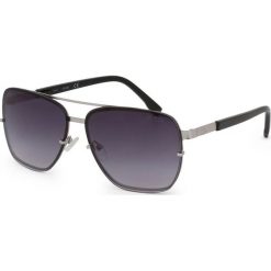 Guess Jeans - Okulary GF5038.10B. Czarne okulary przeciwsłoneczne męskie Guess Jeans, z jeansu, okrągłe. Za 499,90 zł.