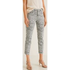 Mango - Jeansy Animal. Szare jeansy damskie Mango, bez wzorów, z elastanu. Za 139,90 zł.