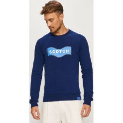 Scotch & Soda - Bluza. Czarne bluzy męskie Scotch & Soda, s, z aplikacjami, z bawełny, z okrągłym kołnierzem, bez rękawów, bez kaptura. Za 339,90 zł.