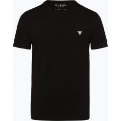 Guess Jeans - T-shirt męski, czarny. Czarne t-shirty męskie Guess Jeans, s, z aplikacjami, z bawełny, bez kołnierzyka. Za 139,95 zł.