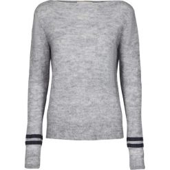 Kardigany damskie: Sweter, okrągły dekolt, dzianina o cienkim splocie