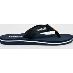 Big Star - Japonki. Niebieskie klapki damskie BIG STAR, bez wzorów, z gumy, bez obcasa. W wyprzedaży za 39,90 zł.