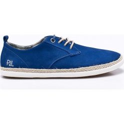 Pepe Jeans - Półbuty. Niebieskie półbuty męskie sznurowane marki Pepe Jeans, na co dzień, z jeansu. W wyprzedaży za 169,90 zł.