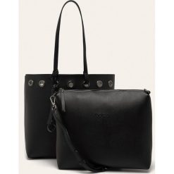 Pepe Jeans - Torebka Angelica. Pomarańczowe torby damskie na zakupy Pepe Jeans, w paski, z poliesteru, na ramię, duże, bez dodatków. W wyprzedaży za 269,90 zł.