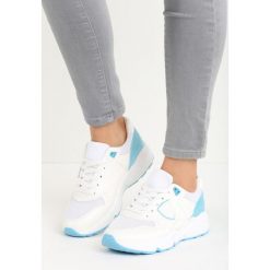 Buty sportowe damskie: Biało-Niebieskie Buty Sportowe Gymnast