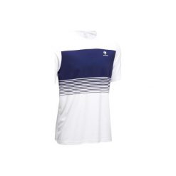 T-Shirt tenisowy Soft 100 męski. Białe t-shirty męskie ARTENGO, m, bez wzorów, z poliesteru, bez kołnierzyka. Za 29,99 zł.