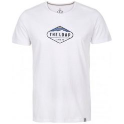 T-shirty męskie z nadrukiem: Loap T-Shirt Bandos, Biały, L