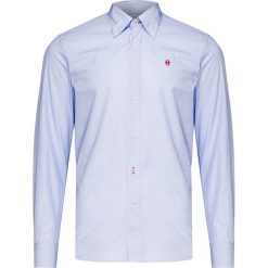 Koszula CONTE OF FLORENCE OREGON FIL 19E ESSENTIAL. Niebieskie koszule męskie Conte of Florence, bez wzorów, z bawełny, biznesowe, button down, bez rękawów. W wyprzedaży za 266,00 zł.
