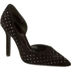Szpilki HÖGL - 8-108462 Black Swarovski Elements. Czarne szpilki zamszowe HÖGL, bez wzorów, bez obcasa, na obcasie, bez zapięcia. W wyprzedaży za 439,00 zł.