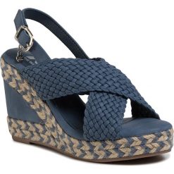 Espadryle XTI - 44116 Jeans. Niebieskie espadryle damskie Xti, bez wzorów, z jeansu, bez obcasa, na obcasie. W wyprzedaży za 149,00 zł.