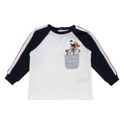 Cangurino Koszulka Chłopięca 98 Biała. Białe t-shirty chłopięce Cangurino, bez wzorów, z materiału, z długim rękawem. Za 39,00 zł.