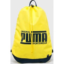 Puma - Plecak. Żółte plecaki męskie Puma, bez wzorów, z poliesteru. Za 99,90 zł.