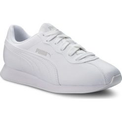 Sneakersy PUMA - Turin II 366962 03 Puma White/Puma White. Białe półbuty damskie Puma, na co dzień, bez wzorów, ze skóry ekologicznej, bez obcasa, na płaskiej podeszwie, bez zapięcia. Za 249,00 zł.