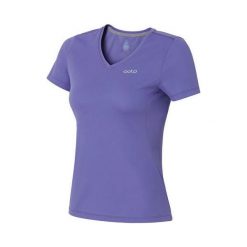 Odlo Koszulka s/s v-neck LIV fioletowa r. S. Fioletowe topy sportowe damskie marki Odlo, s. Za 139,95 zł.