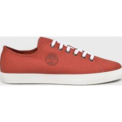 Timberland - Buty. Pomarańczowe buty sportowe męskie Timberland, z materiału, na sznurówki. W wyprzedaży za 199,90 zł.