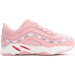 Różowe Buty Sportowe Fruit Cocktail. Czerwone buty dziewczęce sportowe marki Born2be, z materiału, na sznurówki. Za 69,99 zł.