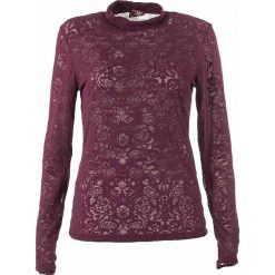 Koszulka w kolorze fioletowym. Fioletowe koszulki damskie Coline, xl, w koronkowe wzory, z bawełny. W wyprzedaży za 49,95 zł.