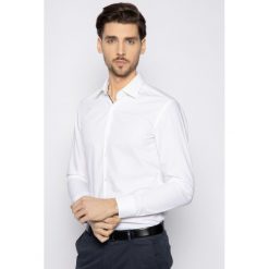 Koszula Hugo Koey 50425941. Białe koszule męskie HUGO, m, bez wzorów, z bawełny, biznesowe, bez kołnierzyka, bez rękawów. W wyprzedaży za 279,00 zł.