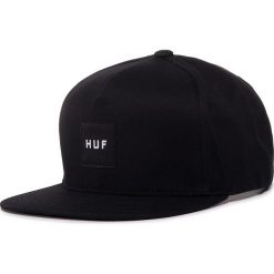 Czapka z daszkiem HUF - Essentials Box Snapbac HT00343 Black. Czarne czapki męskie HUF, bez wzorów, z bawełny. Za 169,00 zł.