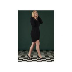 Bluzosukienka z kapturem. Czarne bluzy damskie z kieszeniami marki Martino demi, m, z bawełny, z krótkim rękawem, krótkie, z kapturem. Za 349,00 zł.