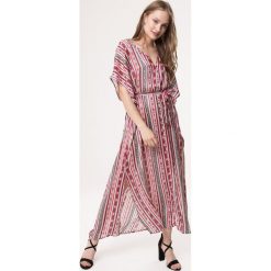 Fuksjowa Sukienka Cante Flamenco. Sukienki damskie Born2be, na plażę, s, bez wzorów, bez kołnierzyka, bez rękawów, maxi. Za 119,99 zł.