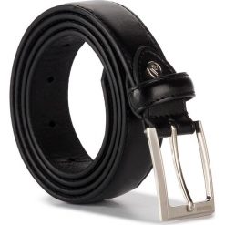 Pasek Męski VALENTINI - 001-02560-0361-01 Black. Czarne paski męskie Valentini, w paski, ze skóry. W wyprzedaży za 69,00 zł.