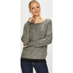 Vila - Sweter. Szare swetry damskie Vila, s, bez wzorów, z elastanu, z krótkim rękawem, krótkie, bez kaptura. W wyprzedaży za 49,90 zł.