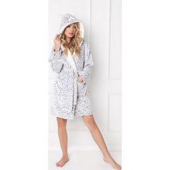 Aruelle - Szlafrok Wild Look. Szare szlafroki damskie Aruelle, s, bez wzorów, z poliesteru, bez rękawów, z kapturem. W wyprzedaży za 139,90 zł.