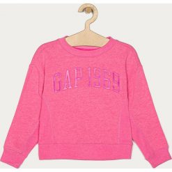 GAP - Bluza dziecięca 104-176 cm. Różowe bluzy dziewczęce GAP, z aplikacjami, z bawełny, bez rękawów, bez kaptura. Za 159,90 zł.