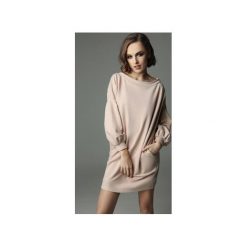 Sukienka Loose Louise - nude. Brązowe sukienki dziewczęce Madnezz, z aplikacjami, z elastanu, bez rękawów. Za 209,00 zł.