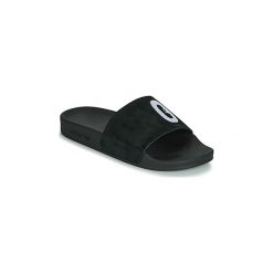 Klapki adidas ADILETTE W. Czarne klapki damskie Adidas, bez wzorów, bez obcasa. Za 131,40 zł.
