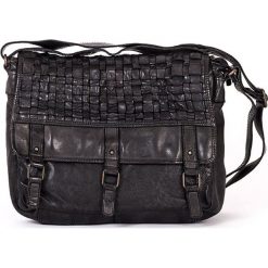 Torebki klasyczne damskie: Skórzana torebka w kolorze czarnym – 32 x 26 x 10 cm