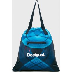 Desigual Sport - Torba. Niebieskie torebki damskie sportowe Desigual Sport, bez wzorów, z poliesteru, sportowe, na ramię, bez dodatków. W wyprzedaży za 89,90 zł.